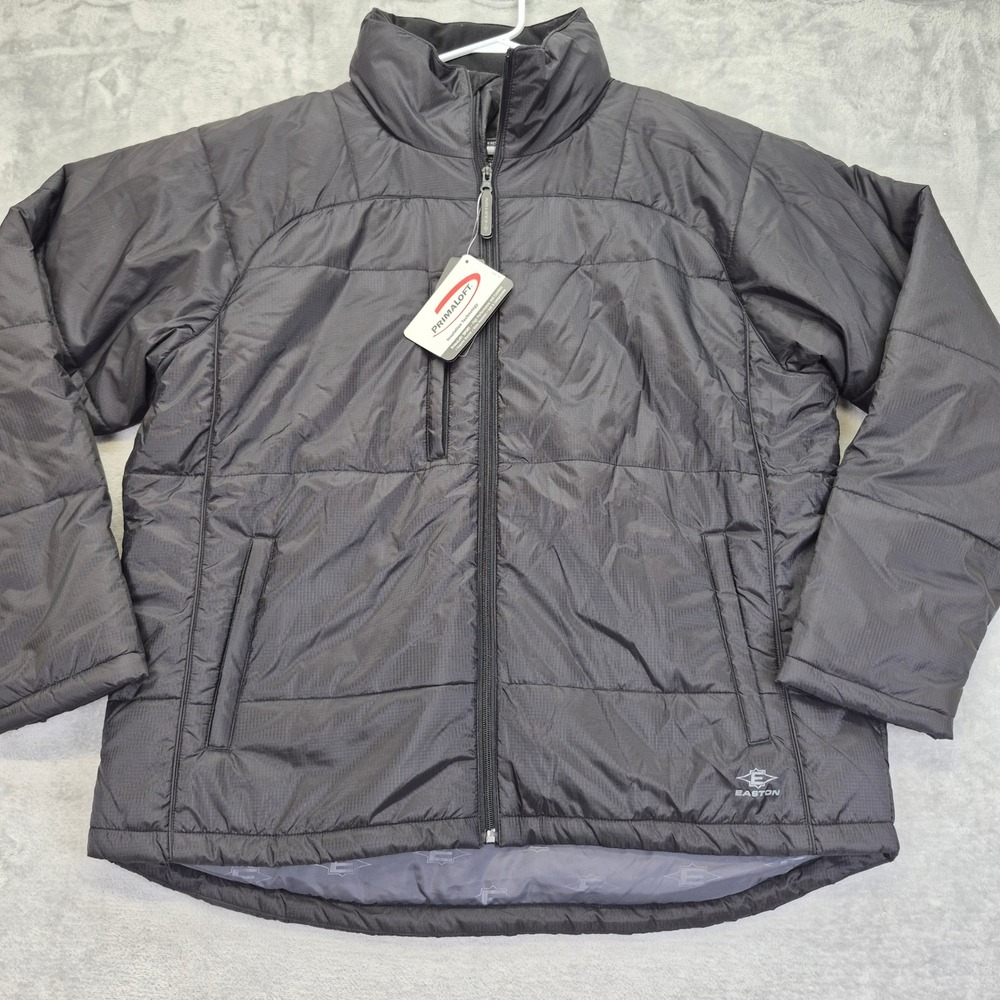 Easton EQ5 Team Parka Mens XL Black PrimaLoft Insulated Puffer Jacket EQ5